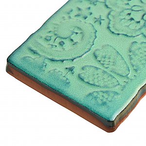 Antic Feelings Lava Verde 3" x 6" Ceramic Wall Tile - Sold Per Case of 32 - 4.38 Square Feet