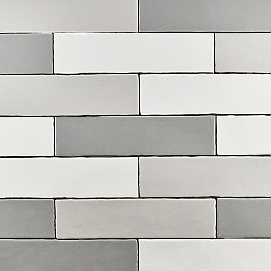 Alaska Craquelle Gris Mix 3" x 12" Ceramic Wall Tile - 16 Tiles Per Case - 4.16 Sq. Ft.