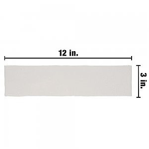 Alaska Craquelle White 3" x 12" Ceramic Wall Tile - 16 Tiles Per Case - 4.16 Sq. Ft.