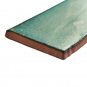 Antic Special Lava Verde 3" x 6" Ceramic Bullnose Wall Trim - Sold Per Tile - 0.13 Square Feet