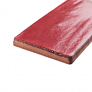 Antic Special Red Moon 3" x 6" Ceramic Wall Tile - Sold Per Case of 32 - 4.38 Square Feet