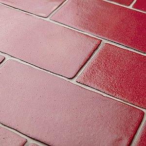 Antic Special Red Moon 3" x 6" Ceramic Wall Tile - Sold Per Case of 32 - 4.38 Square Feet