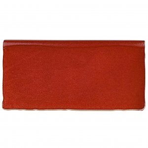 Antic Special Red Moon 3" x 6" Ceramic Bullnose Wall Trim - Sold Per Tile - 0.13 Square Feet