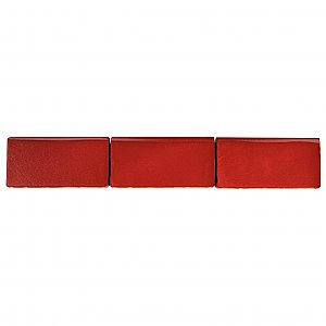 Antic Special Red Moon 3" x 6" Ceramic Bullnose Wall Trim - Sold Per Tile - 0.13 Square Feet