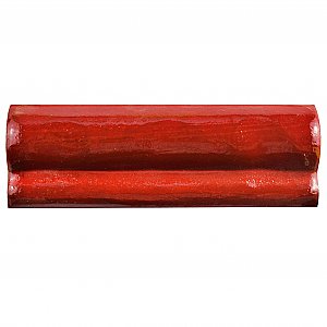 Antic Special Red Moon 2" x 6" Ceramic Moldura Wall Trim - Sold Per Tile - 0.08 Square Feet
