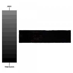 Castillo Black 3" x 12" Subway Ceramic Wall Tile - 5.72 Sq. Ft. Per Case - 22 Tile Per Case