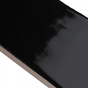 Castillo Black 3" x 12" Subway Ceramic Wall Tile - 5.72 Sq. Ft. Per Case - 22 Tile Per Case