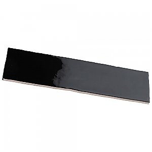 Castillo Black 3" x 12" Subway Ceramic Wall Tile - 5.72 Sq. Ft. Per Case - 22 Tile Per Case