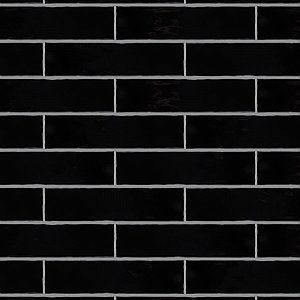 Castillo Black 3" x 12" Subway Ceramic Wall Tile - 5.72 Sq. Ft. Per Case - 22 Tile Per Case