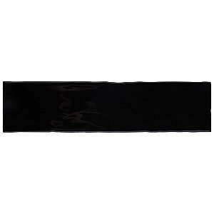 Castillo Black 3" x 12" Subway Ceramic Wall Tile - 5.72 Sq. Ft. Per Case - 22 Tile Per Case