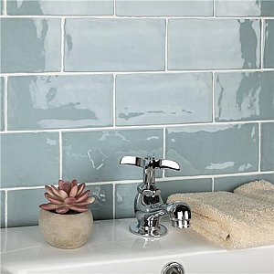 Castillo Sky Blue 2-7/8" x 5-7/8" Subway Tile - Sold Per Case of 44 Tile - 5.67 Square Feet
