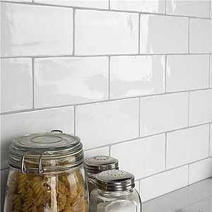 Castillo White 2-7/8" x 5-7/8" Subway Tile - Sold Per Case of 44 Tile - 5.67 Square Feet