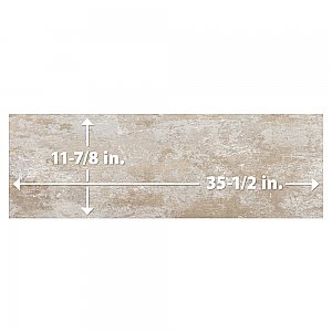 Habanera Beige 11-7/8" x 35-1/2" Ceramic Wall Tile - 5 Tiles Per Case - 14.75 Square Feet