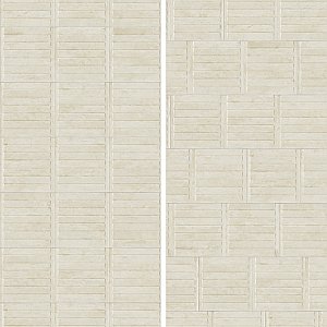 Habanera Decor Bone 11-7/8" x 35-1/2" Ceramic Wall Tile - 5 Tiles Per Case - 14.75 Square Feet