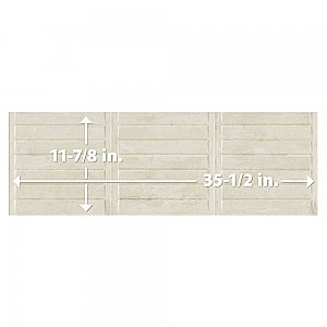 Habanera Decor Bone 11-7/8" x 35-1/2" Ceramic Wall Tile - 5 Tiles Per Case - 14.75 Square Feet