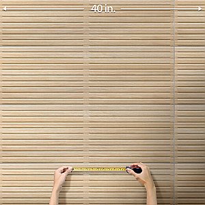 Spa Beige 11-7/8" x 35-1/2" Ceramic Wall Tile - 5 Tiles Per Case - 14.75 Square Feet
