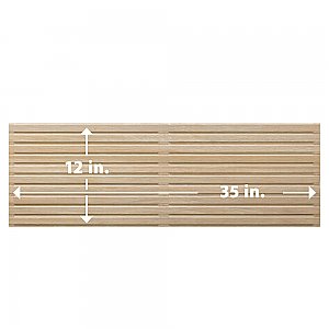 Spa Beige 11-7/8" x 35-1/2" Ceramic Wall Tile - 5 Tiles Per Case - 14.75 Square Feet