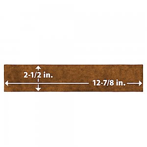 Menorca Rust 2-1/2" x 12-7/8"   Ceramic Wall Tile - 28 Tiles Per Case - 6.44 Square Feet