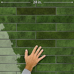 Menorca Tourmaline 2-1/2" x 12-7/8"   Ceramic Wall Tile - 28 Tiles Per Case - 6.44 Square Feet