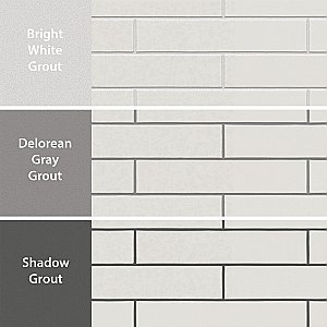 Menorca White 2-1/2" x 12-7/8"   Ceramic Wall Tile - 28 Tiles Per Case - 6.44 Square Feet
