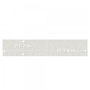 Menorca White 2-1/2" x 12-7/8"   Ceramic Wall Tile - 28 Tiles Per Case - 6.44 Square Feet