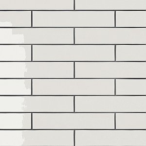 Menorca White 2-1/2" x 12-7/8"   Ceramic Wall Tile - 28 Tiles Per Case - 6.44 Square Feet