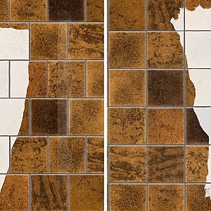 Menorca Rust 4" x 4"   Ceramic Wall Tile - 60 Tiles Per Case - 6.6 Square Feet