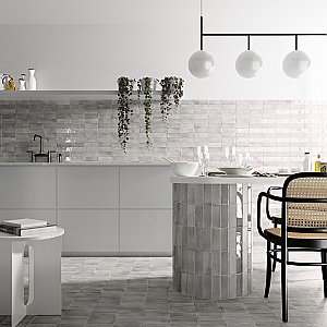Coco Glossy Amber Grey 2" x 5-7/8" Porcelain Wall Tile - 66 Tiles Per Case - 5.94 Sq. Ft.
