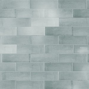 Coco Glossy Blue Grass 2" x 5-7/8" Porcelain Wall Tile - 66 Tiles Per Case - 5.94 Sq. Ft.