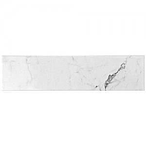 Classico Carrara Glossy 3" x 12" Ceramic Tile - Marble Look - Sold Per Case of 44 Tile - 12.16 Square Feet Per Case