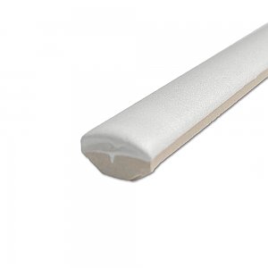Coco Demi-Bullnose Matte Cloud White 1/2" x 7-7/8" Ceramic Wall Trim Tile - 1 Tiles Per Case - 0 Square Feet