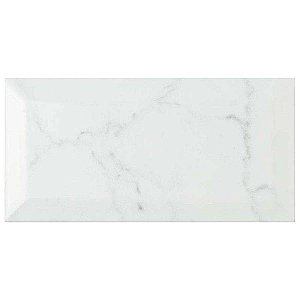 Classico Carrara Glossy Metro 3" x 6" Ceramic White Tile - Sold Per Case of 44 - 6.03 Square Feet Per Case