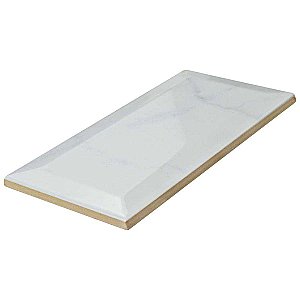 Classico Carrara Glossy Metro 3" x 6" Ceramic White Tile - Sold Per Case of 44 - 6.03 Square Feet Per Case