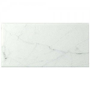Classico Carrara Matte 3" x 6" Ceramic Tile - Marble Look Subway Tile - Sold Per Case of 44 Tile - 6.03 Square Feet Per Case