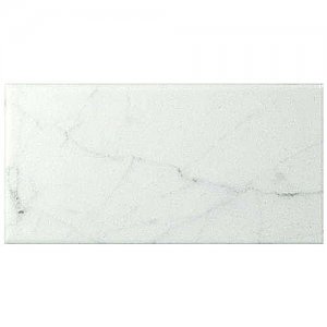 Classico Carrara Matte 3" x 6" Ceramic Tile - Marble Look Subway Tile - Sold Per Case of 44 Tile - 6.03 Square Feet Per Case