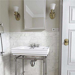 Classico Carrara Matte 3" x 6" Ceramic Tile - Marble Look Subway Tile - Sold Per Case of 44 Tile - 6.03 Square Feet Per Case