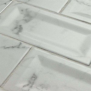 Classico Carrara Matte Inmetro 3" x 6" Ceramic White Tile - Sold Per Case of 88 - 12.4 Square Feet Per Case
