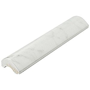 Classico Carrara Matte Pencil Bullnose 1-1/4" x 6" Ceramic Wall Trim - Marble Look-  Sold Per Piece - .06 Square Feet Per Piece