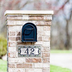 Sevillano Flora Address Letter Y 2-1/8" x 4-3/8" Ceramic Wall Tile - Sold by the individual piece