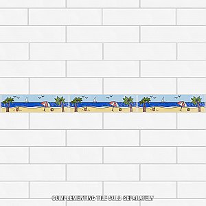 Captain Beachy 2" x 7-7/8" Ceramic Wall Trim Tile - Sold by the individual piece