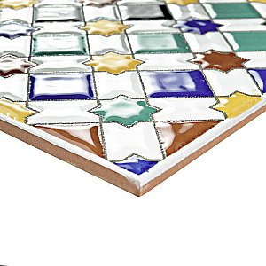 Sevillano Giralda 7-7/8" x 7-7/8" Ceramic Wall Tile - 25 Tiles Per Case - 11.0 Sq. Ft.
