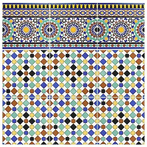 Sevillano Giralda 7-7/8" x 7-7/8" Ceramic Wall Tile - 25 Tiles Per Case - 11.0 Sq. Ft.