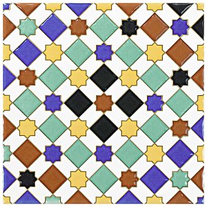 Sevillano Giralda 7-7/8" x 7-7/8" Ceramic Wall Tile - 25 Tiles Per Case - 11.0 Sq. Ft.
