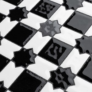Sevillano Giralda Dark Grey 7-7/8" x 7-7/8" Ceramic Wall Tile - 25 Tiles Per Case - 11.0 Sq. Ft.
