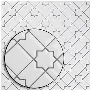 Sevillano Giralda White 7-7/8" x 7-7/8" Ceramic Wall Tile - 25 Tiles Per Case - 11.0 Sq. Ft.