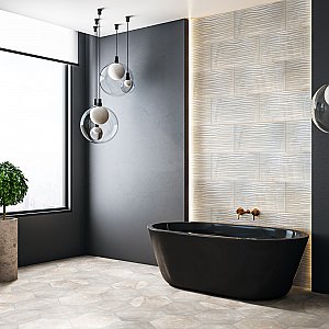 Deco Dubai Pearl 12-1/2" x 24-1/2" Porcelain Wall Tile - 5 Tiles Per Case - 10.7 Sq. Ft.