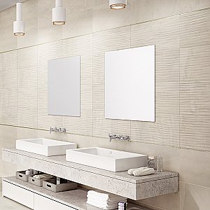 Deco Dubai Pearl 12-1/2" x 24-1/2" Porcelain Wall Tile - 5 Tiles Per Case - 10.7 Sq. Ft.