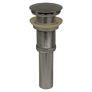 Decorative 2-1/2" Diameter Pop-up Mushroom Drain with Overflow - Multiple Finishes Available