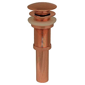 Decorative 2-1/2" Diameter Pop-up Mushroom Drain with Overflow - Multiple Finishes Available