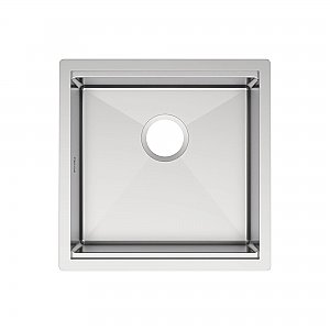Undermount Single Bowl 16 Gauge Brushed Stainless Steel Workstation Sink With Accessories